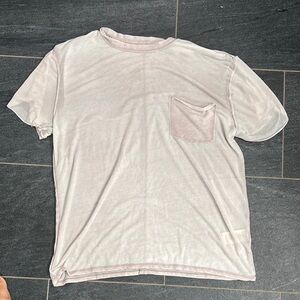 we the free- lavender sheer SOFT t shirt with pocket!